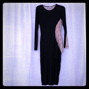 Never worn black sexy spider web mesh dress